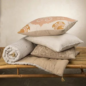 Linen Suzani Pillow 16x24