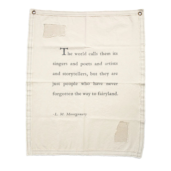L.M. Montgomery Canvas Wall Hanging