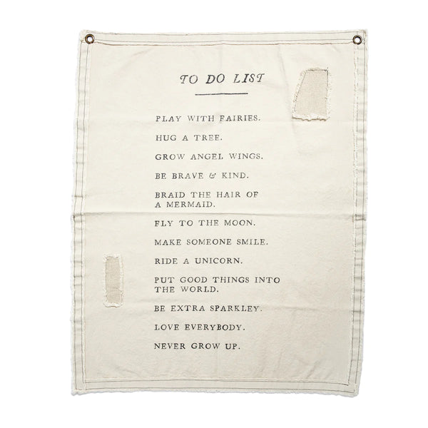 To Do List Canvas Wall Hanging