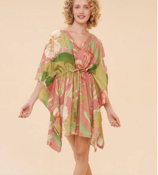 BEACH COVER UP - DELICATE TROPICAL - CANDY