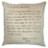 Pillow Collection - To my Sweet Darlings