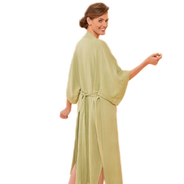 Organic Cotton Retreat Gown, Olive