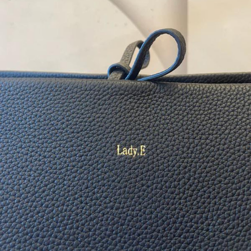 Lady .E Leather Bucket Bag