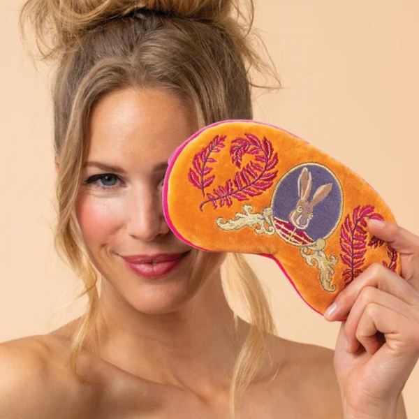 Lavender Velvet Eye Mask - Regal Hare