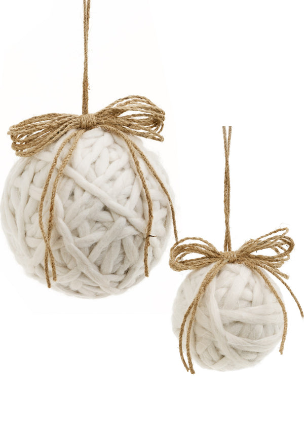 Chunky Yarn Ball Ornament